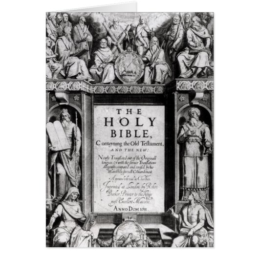 Frontispiece to 'The Holy Bible' Cards (Front)