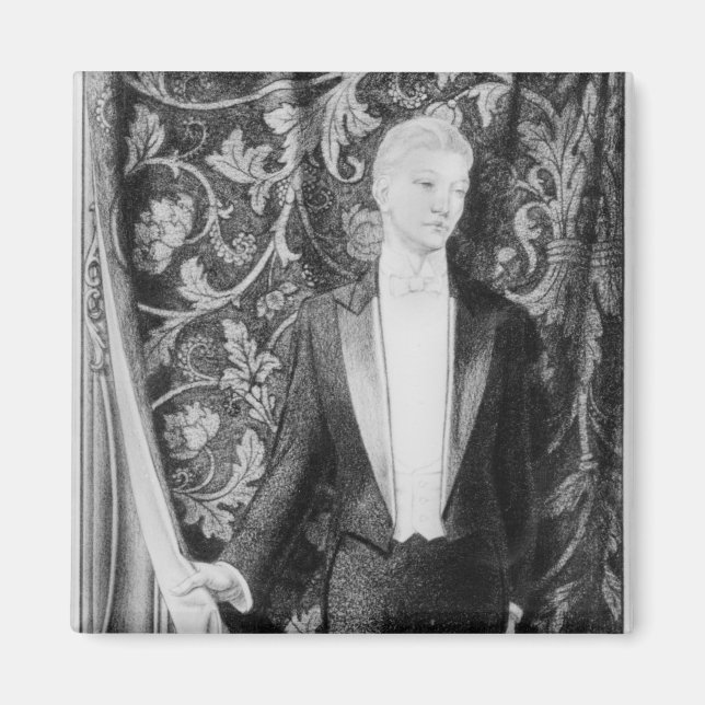 Frontispiece to 'The Picture of Dorian Gray' Magnet (Front)