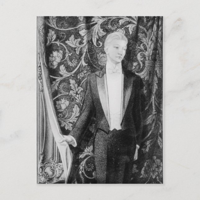 Frontispiece to 'The Picture of Dorian Gray' Postcard (Front)