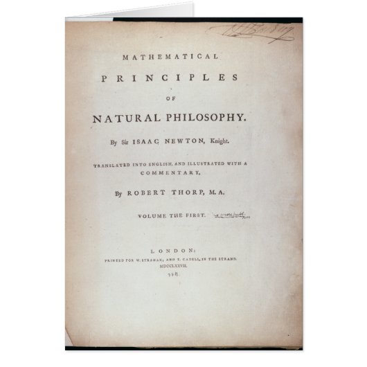 Frontispiece to Volume I Cards (Front)