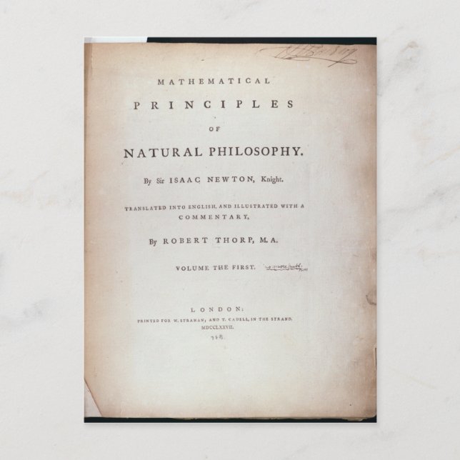 Frontispiece to Volume I Postcard (Front)