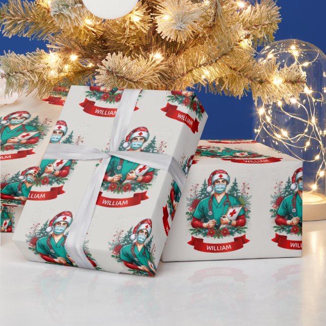 Frontline Holiday Hero Christmas Wrapping Paper (Holidays)