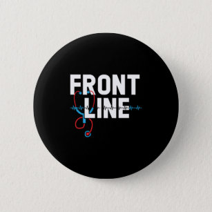 Frontline RN Medical Registered Nurse Nursing Button