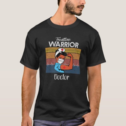 Frontline Warrior Doctor Apparel Vintage Women Str T_Shirt