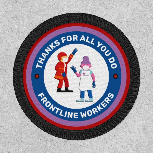 Frontline Workers Thanks For All You Do Patch (Front)