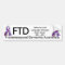 Frontotemporal Dementia Purple Ribbon Bump. Sticke