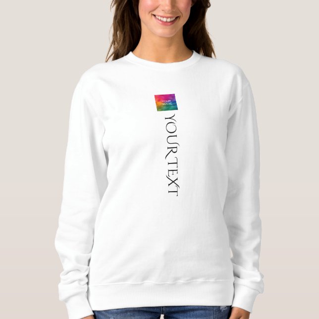 Frontside Print Template Womens Modern Trendy Sweatshirt (Front)
