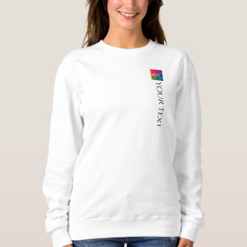 Frontside Print Womens Modern Elegant Template Sweatshirt