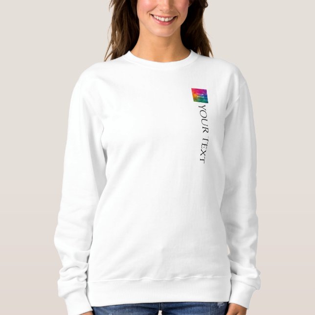 Frontside Print Womens Modern Elegant Template Sweatshirt (Front)