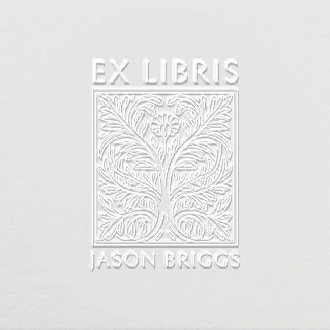Frontspiece Bookplate Ex Libris Custom Name Book Embosser (Design)
