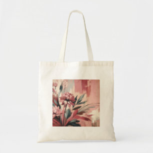 Froral colorful shopping tote bag