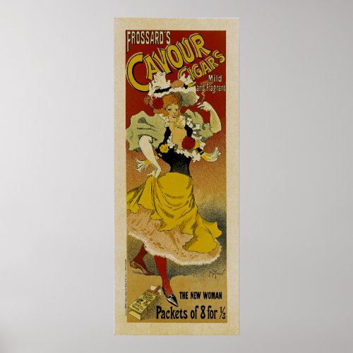 Frossards Cavour Cigars Ad Poster