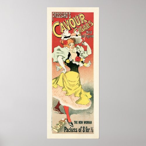 Frossards CAVOUR CIGARS by Georges Meunier French Poster