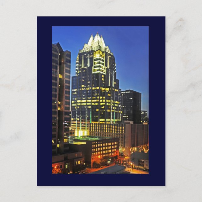 Frost Bank Tower, Austin, Texas, U.S.A. Postcard (Front)
