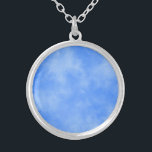 Frost Cloud Effect Necklace<br><div class="desc">Colorful and easily customized pattern featuring a simple storm cloud effect with colorful filter.</div>