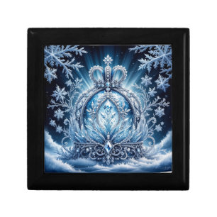 👑 Frost Crown Glitter Gems Luxury Winter Royal Gift Box