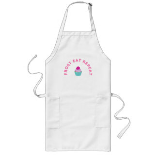 Frost Eat Repeat Cupcake Design Long Apron
