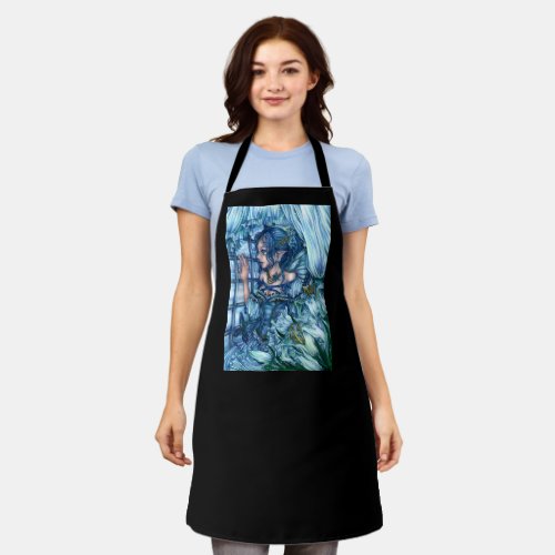 Frost Fairy Girls View of a Sapphire Winter Apron