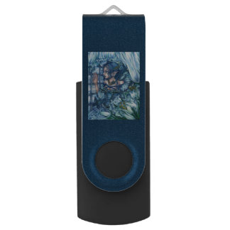 Frost Fairy Girl's View of a Sapphire Winter Flash Drive