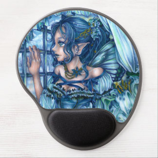 Frost Fairy Girl's View of a Sapphire Winter Gel Mouse Pad