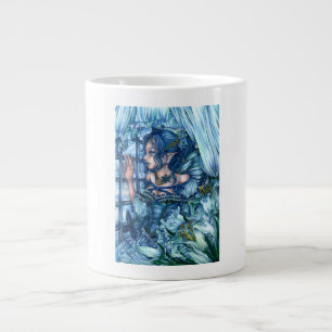 Frost Fairy Girl's View of a Sapphire Winter Giant Coffee Mug
