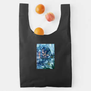 Frost Fairy Girl's View of a Sapphire Winter Reusable Bag