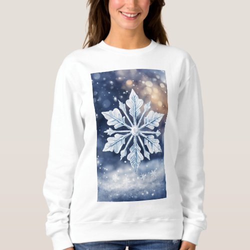 Frost  Flakes Embrace Winters Beauty with Uniqu Sweatshirt