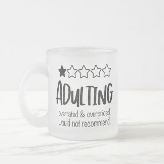 frost glass adulting frosted glass coffee mug