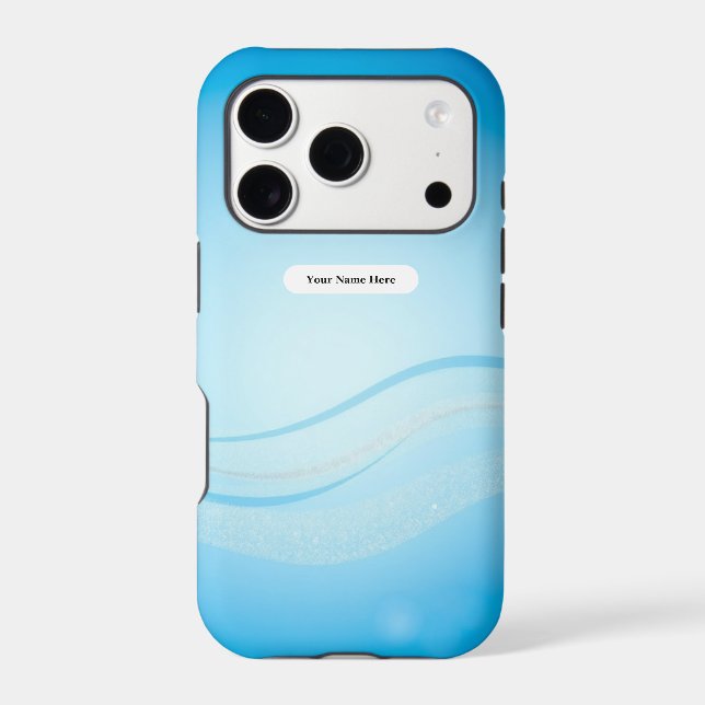 Frost Luxury Pearl Wave Rim iPhone Case (Back)