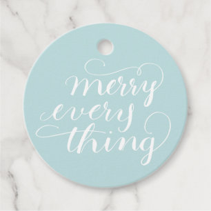 Frost Merry Everything Hand Lettered Favor Tags