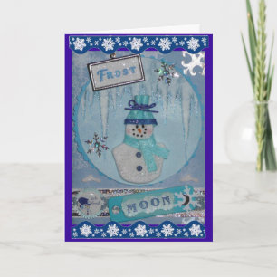 Frost Moon Holiday Card