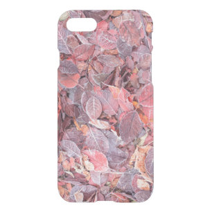 Frost on fallen leaves, Fall colors, Mill Creek iPhone SE/8/7 Case