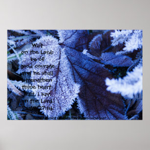 Winter Greenery with Scripture Verse Print