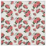 Frost Rosen, Pink rose, folk rose flower 2 Fabric