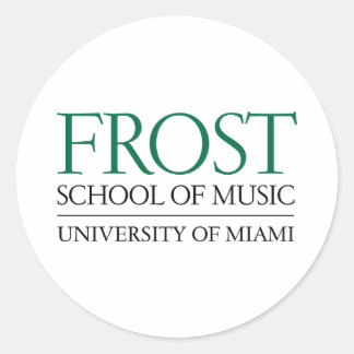 Frost School of Music Classic Round Sticker