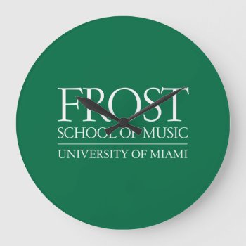 Frost School Of Music Large Clock by frostschoolofmusic at Zazzle
