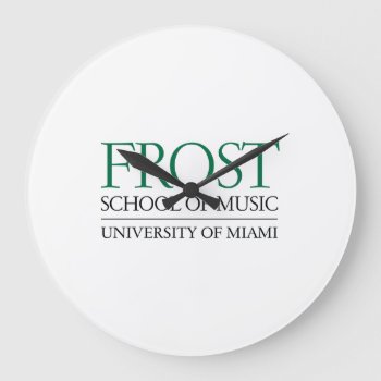 Frost School Of Music Large Clock by frostschoolofmusic at Zazzle