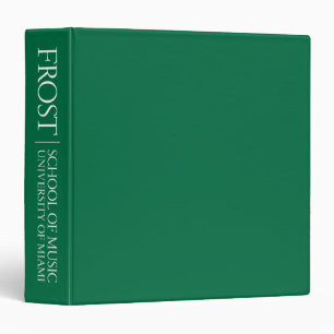 Frost School of Music Logo 3 Ring Binder