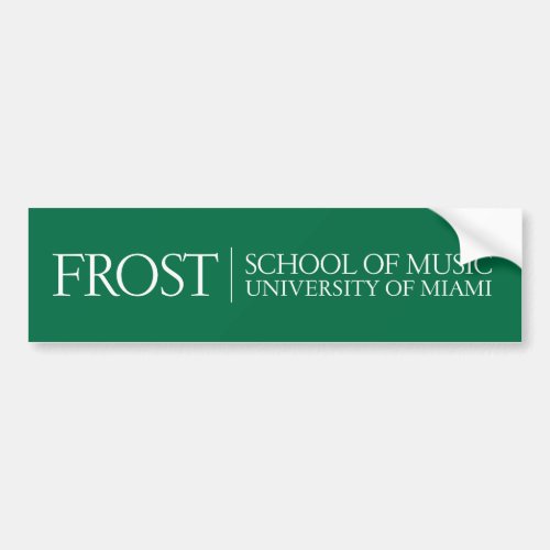 Frost School of Music Logo Bumper Sticker