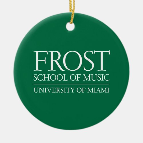 Frost School of Music Logo Ceramic Ornament