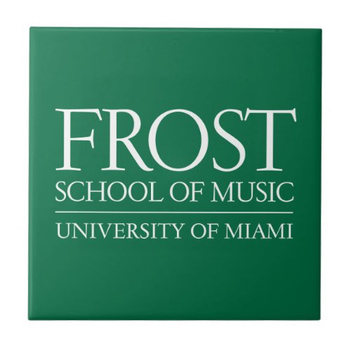 Frost School of Music Logo Ceramic Tile