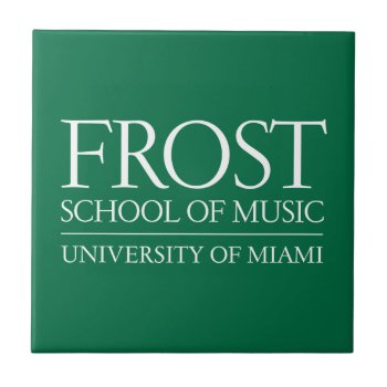 Frost School Of Music Logo Ceramic Tile by frostschoolofmusic at Zazzle
