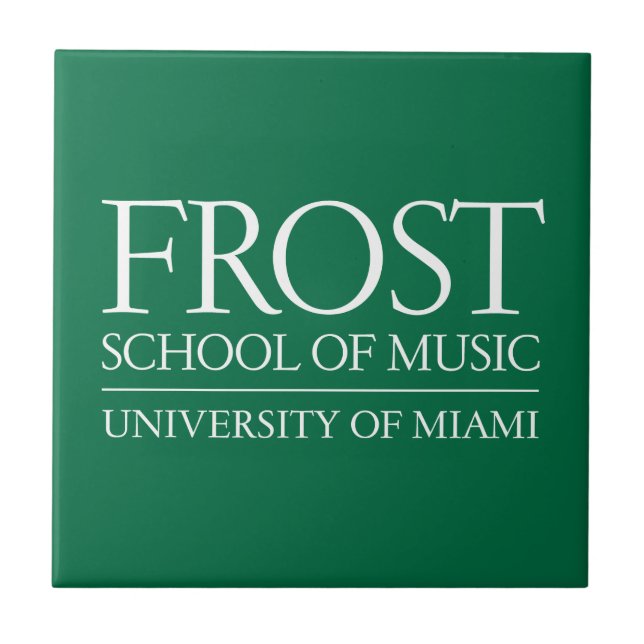 Frost School of Music Logo Ceramic Tile (Front)