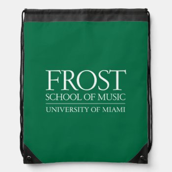 Frost School Of Music Logo Drawstring Bag by frostschoolofmusic at Zazzle