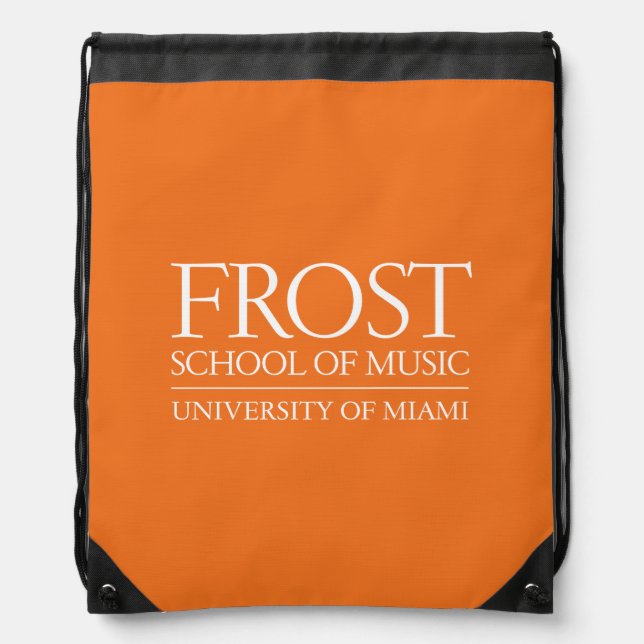 Frost School of Music Logo Drawstring Bag (Front)
