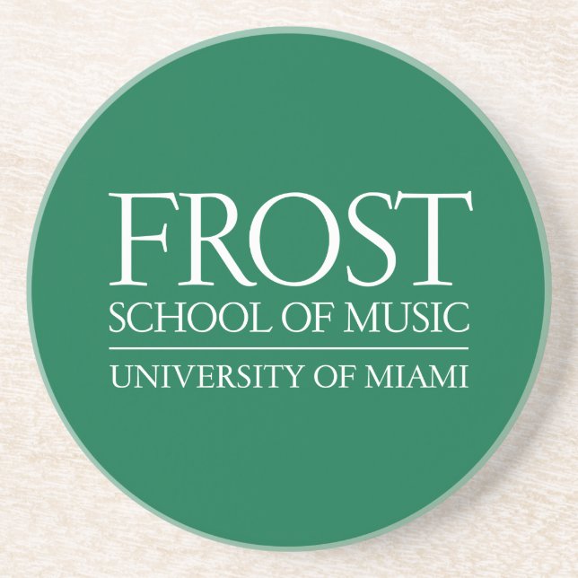 Frost School of Music Logo Drink Coaster (Front)