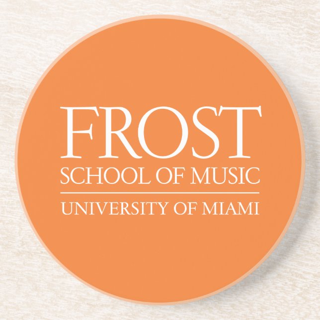 Frost School of Music Logo Drink Coaster (Front)