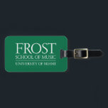Frost School of Music Logo Luggage Tag<br><div class="desc">Check out these official Frost School of Music designs! Personalize your own Frost School of Music merchandise on Zazzle.com! Click the Customize button to insert your own name, class year, or club to make a unique product. Try adding text using various fonts & view a preview of your design! Zazzle's...</div>