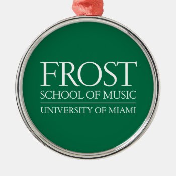 Frost School Of Music Logo Metal Ornament by frostschoolofmusic at Zazzle