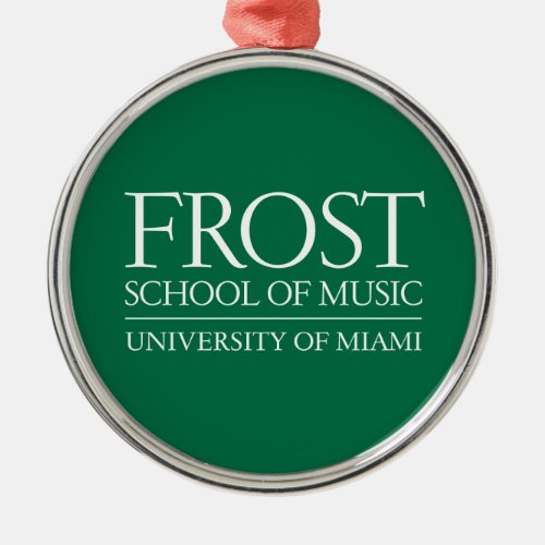 Frost School of Music Logo Metal Ornament